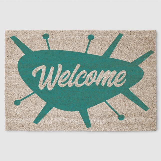 MCM Coir WELCOME MAT - Custom Text  (Front)