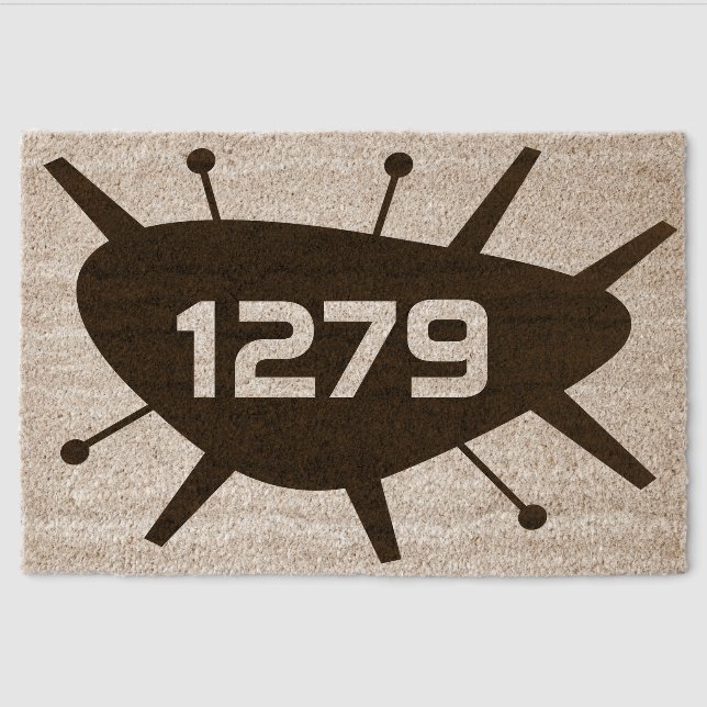 MCM Coir WELCOME MAT - Street Number Address (Front)