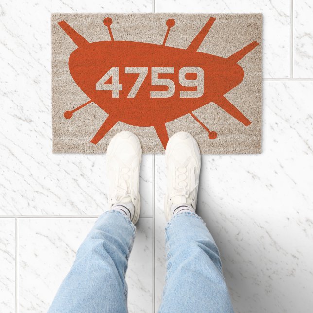 MCM Coir WELCOME MAT - Street Number Address (Insitu)