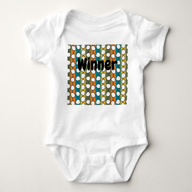 MCM Colorful Lines  Baby Bodysuit (Front)