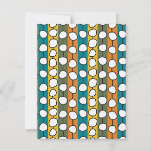 MCM Colorful Lines Note Card