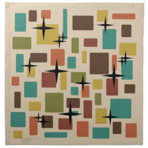 MCM Disarrayed Bricks Multicolored Cloth Napkin