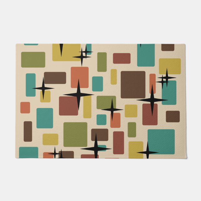 MCM Disarrayed Bricks Multicolored Doormat (Front)