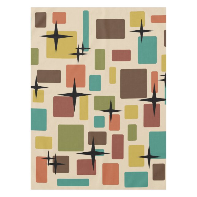 MCM Disarrayed Bricks Multicolored Tablecloth (Front)