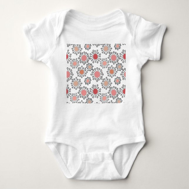 MCM Flowers  Baby Bodysuit (Front)