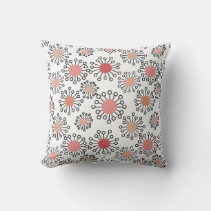MCM Flowers  Throw Pillow
