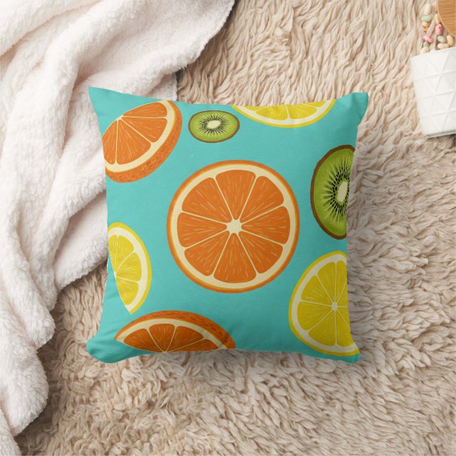MCM Fruit Slices Decor Pillow (Blanket)