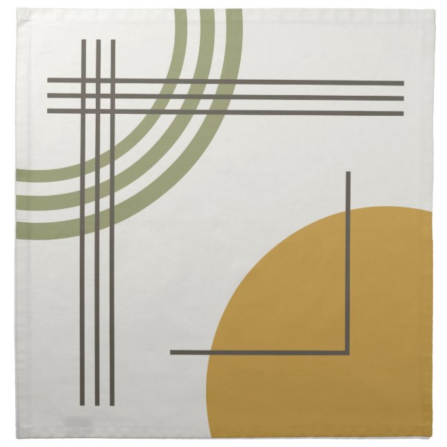 MCM Geo Abstract 01 Cloth Napkin (Front)