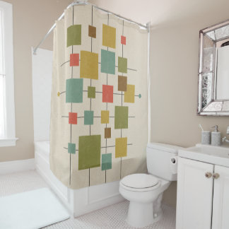MCM Geometric Print Shower Curtain