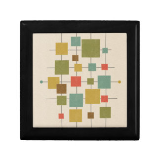MCM Geometric Squares - Multi Postcard Magnet Door Gift Box