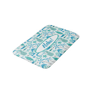 MCM Hawaiian Village - Blue Bath Mat