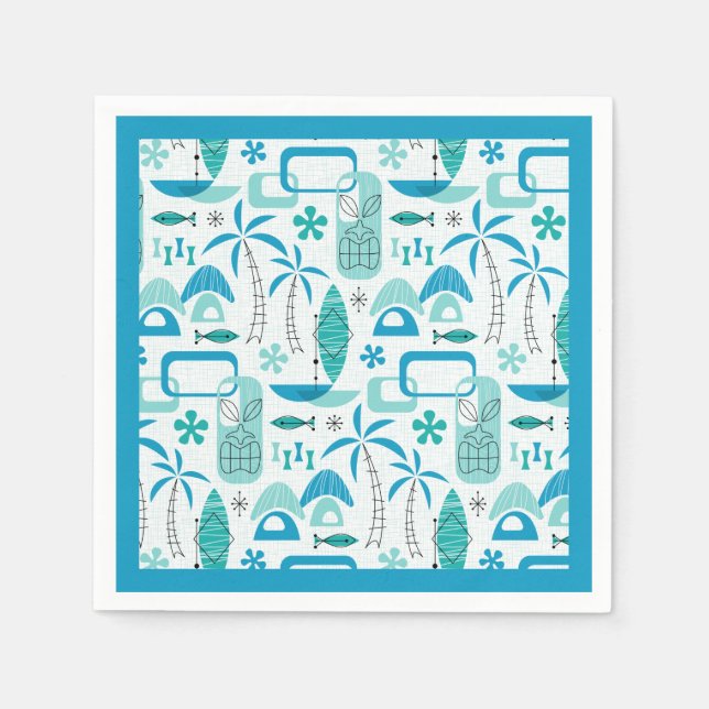 MCM Hawaiian Village – Blue Napkins (Front)