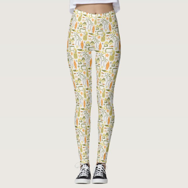 MCM Hawaiian Village Leggings (Front)