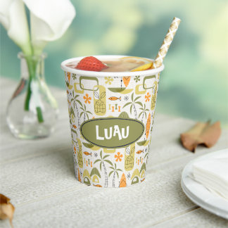 MCM Hawaiian Village Paper Cups