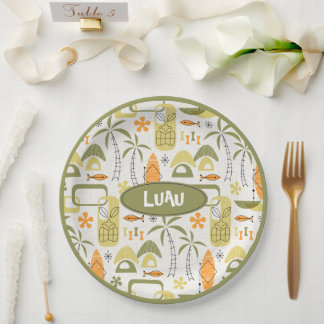 MCM Hawaiian Village Paper Plates