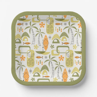 MCM Hawaiian Village Paper Plates