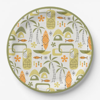 MCM Hawaiian Village Paper Plates