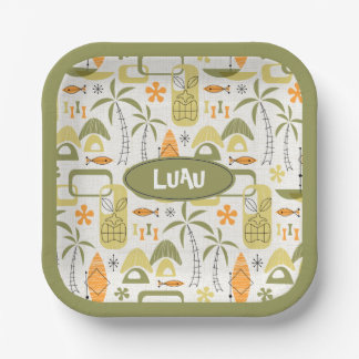 MCM Hawaiian Village Paper Plates