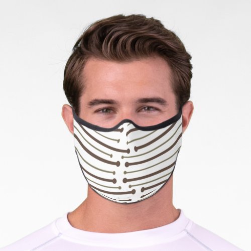 MCM Inspired Lines Premium Face Mask