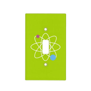 MCM Mid-Century Modern Chartreuse Green Mod Atomic Light Switch Cover