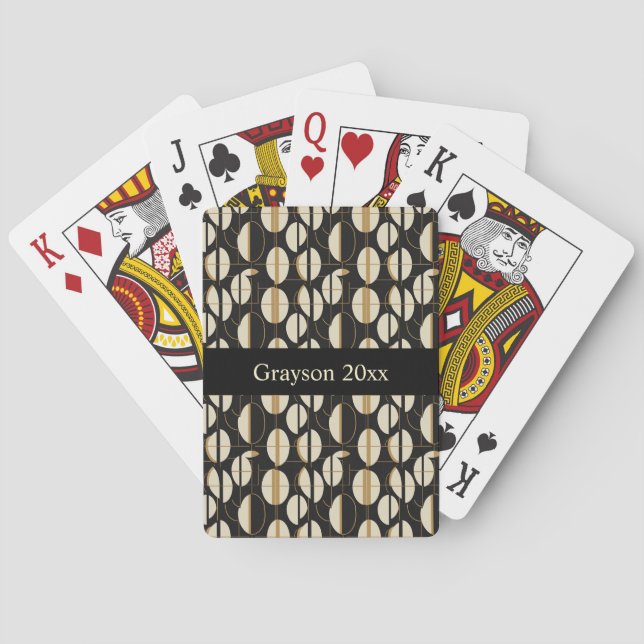 MCM Modern Abstract Geometric Poker Cards (Back)