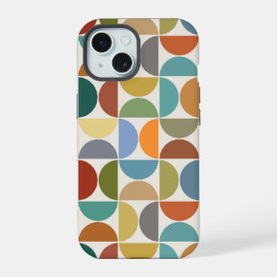 MCM Semicircles Big Pattern Color on Cream iPhone 15 Case