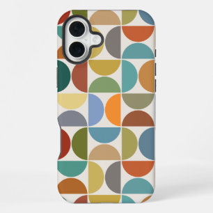 MCM Semicircles Big Pattern Color on Cream iPhone 16 Plus Case