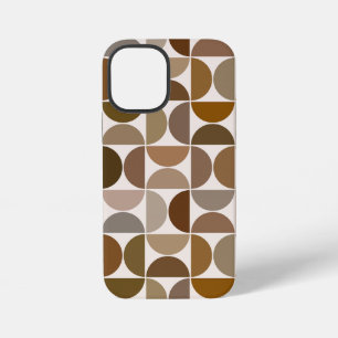 MCM Semicircles Browns+Cream Big Pattern iPhone 12 Mini Case