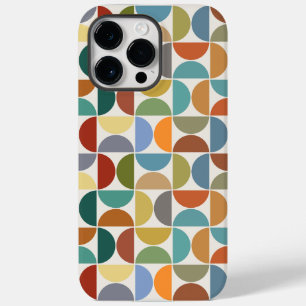 MCM Semicircles Pattern Color on Cream Case-Mate iPhone 14 Pro Max Case