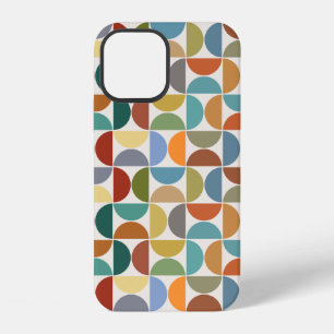 MCM Semicircles Pattern Color on Cream iPhone 12 Case