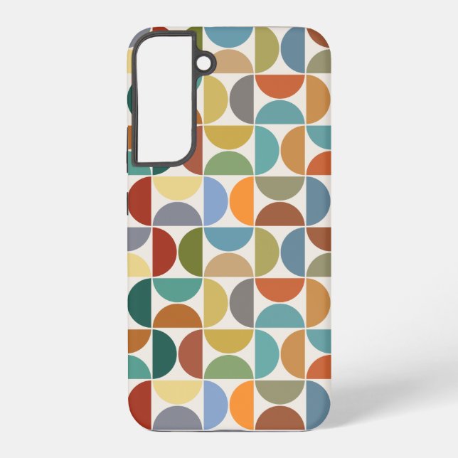 MCM Semicircles Pattern Color on Cream Samsung Galaxy Case (Back)