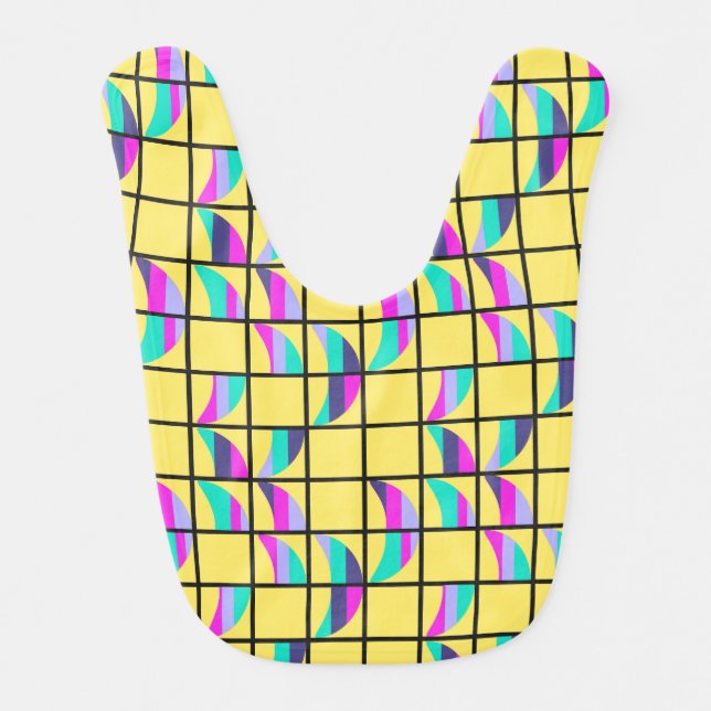 MCM Tic-Tac-Toe  Baby Bib (Front)