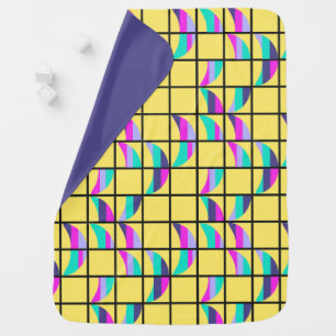 MCM Tic-Tac-Toe Baby Blanket