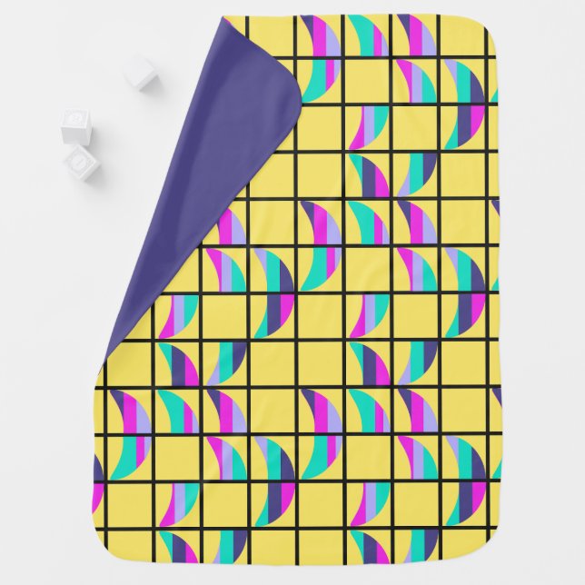 MCM Tic-Tac-Toe  Baby Blanket (In Situ)