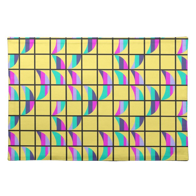 MCM Tic-Tac-Toe  Cloth Placemat (Front)