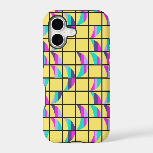 MCM Tic-Tac-Toe  Iphone Case (Back)