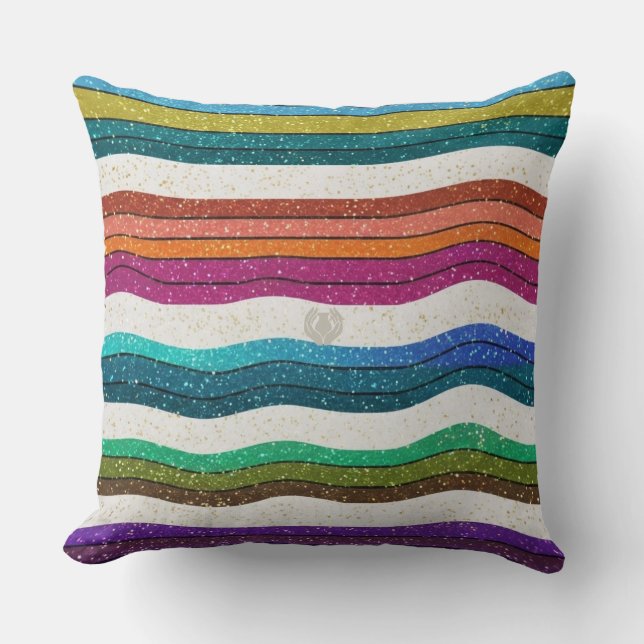 MCM Tide Throw Pillow (Front)
