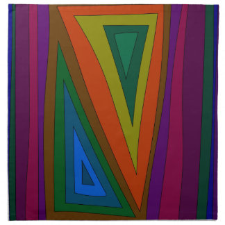 MCM Triangles  Cloth Napkin