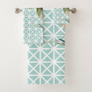 MCM Tropical Lattice Bath Towel Set