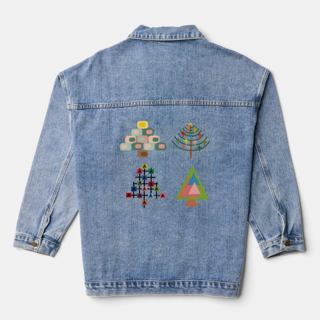 MCM Xmas Trees  Denim Jacket (Back)