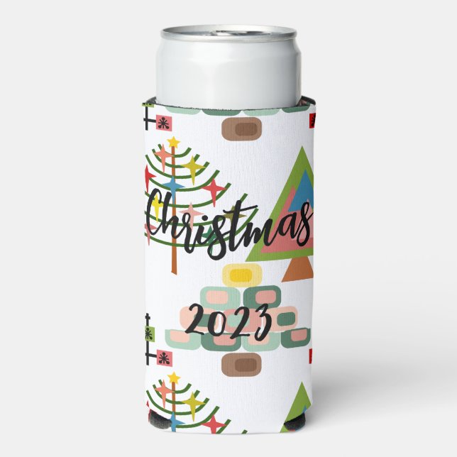 MCM Xmas Trees  Seltzer Can Cooler (Seltzer Front)