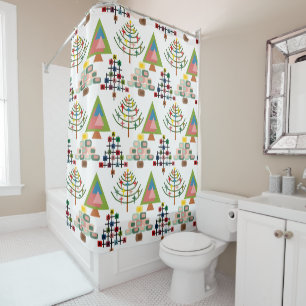 MCM Xmas Trees  Shower Curtain