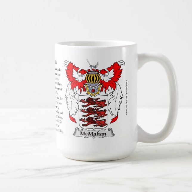 McMahan, the Origin, the Meaning and the Crest Coffee Mug (Right)