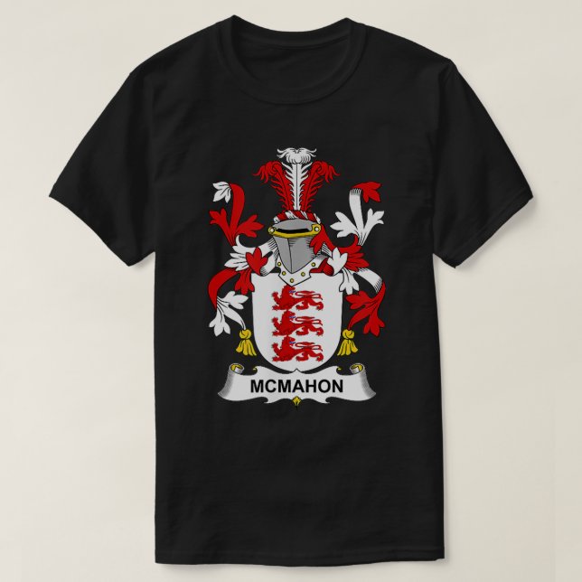 McMahon Coat of Arms  Family Crest  T-Shirt (Design Front)