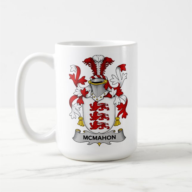McMahon Family Coat of Arms Mug (Left)