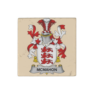 McMahon Family Coat of Arms Stone Magnet 