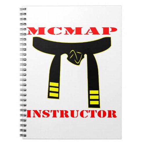 MCMAP Martial Arts Program Instructor   Notebook