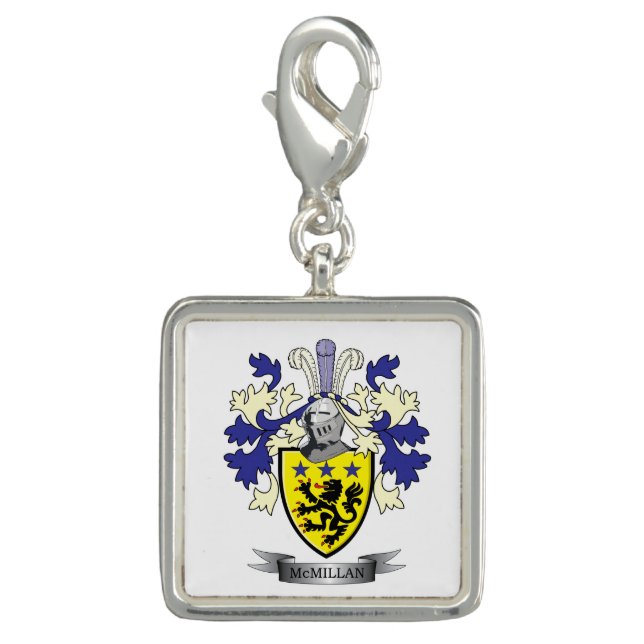 McMillan Family Crest Coat of Arms Charm (Front)