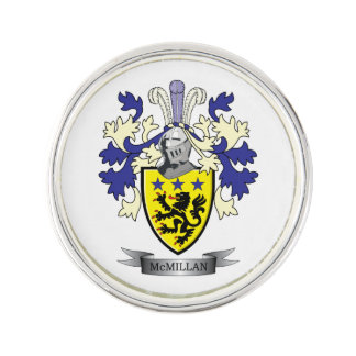 McMillan Family Crest Coat of Arms Lapel Pin