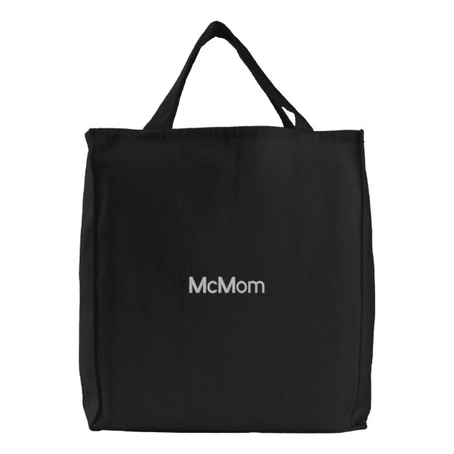 McMom Embroidered Tote Bag (Front)
